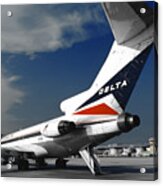 Delta Boeing 727 At Miami Acrylic Print
