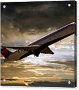 Delta Md-88 After Sunset Acrylic Print