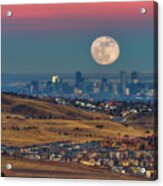 Denver Super Wolf Moon Acrylic Print