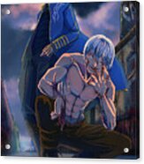 Vergil Chair Motivation Pen Ink:Devil may Cry 5 Greeting Card for Sale by  vertei
