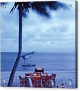 Dinner Table On The Beach In Mozambique Acrylic Print