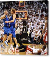 Dirk Nowitzki, Dwyane Wade, And Jason Kidd Acrylic Print