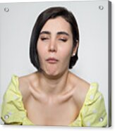 Disgusted Woman Acrylic Print