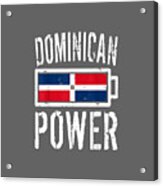 Dominican Republic Flag Dominican Power Battery Proud Canvas Print / Canvas  Art by Zoeidx Baldu - Fine Art America