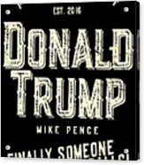 Donald Trump Mike Pence 2016 Retro Acrylic Print