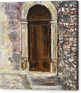 Door In Italy Acrylic Print