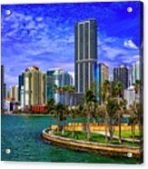 Downtown Miami Acrylic Print