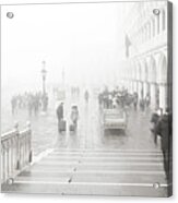 Dsc0092 - People In The Fog, Venice Acrylic Print