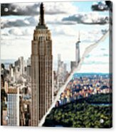 Dual Torn Collection - Empire State Building Acrylic Print