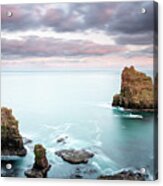 Duncansby Sea Stacks At Sunset Acrylic Print