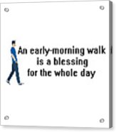 Early Morning Walk Acrylic Print