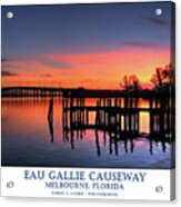 Eau Gallie Causeway Acrylic Print