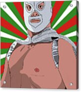 El Santo El Luchador Mexicano Acrylic Print