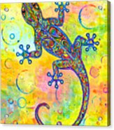 Electric Gecko Acrylic Print