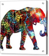 Elephant Silhouette 2 Acrylic Print