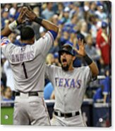 Elvis Andrus And Rougned Odor Acrylic Print