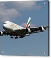 Emirates Airbus A380-861     X10 Acrylic Print