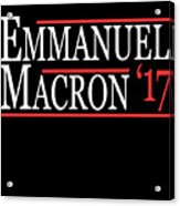 Emmanuel Macron Presidente 2017 Acrylic Print
