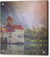 Enchanting Chateau De Chillon Montreux Switzerland Acrylic Print