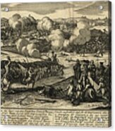 English Army Of General Burgoyne With His German Troops 1777 Acrylic Print