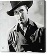 Errol Flynn In Virginia City -1940-, Directed By Michael Curtiz. Acrylic Print