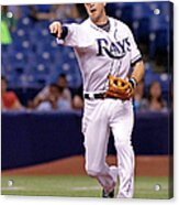 Evan Longoria And Derek Norris Acrylic Print