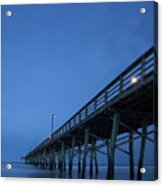 Evening At The Pier - Topsail Island Acrylic Print