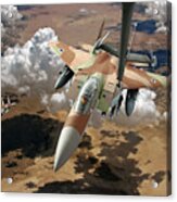 F-15i Ra'am Refueling Froma Kc-10 Extender Acrylic Print