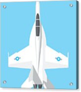 F-18 Super Hornet Jet Fighter Aircraft - Sky Acrylic Print