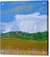 Fantastic Clouds Over Cudgewa Valley Acrylic Print