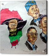 Farrakhan, Elijah Muhammad, And President Obama Acrylic Print