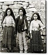 Fatima Children Lucia Dos Santos Francisco And Jacinta Marto Virgin Mary Apparition Acrylic Print
