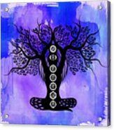 Chakra Lady Tree - WO Postcard for Sale by Serena King