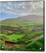 Fields Of Green In Ireland Acrylic Print