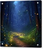 Firefly Forest Acrylic Print