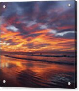 First On The Surf Acrylic Print
