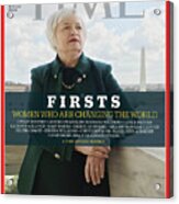 Firsts - Women Who Are Changing The World, Janet Yellen Acrylic Print