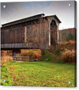 Fisher Covered Railroad Bridge Ii Acrylic Print