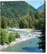 Fishing The Skykomish North Fork Acrylic Print