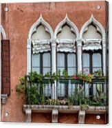 Five Windows Of Venice Acrylic Print