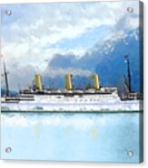 Fjord Cruise Acrylic Print