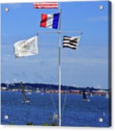Flags By The Bay Acrylic Print