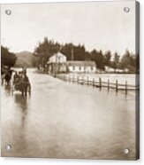 Flooding At Hilltown Near Salinas, California, March 11, 1911 Acrylic Print