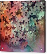 Floral Abstract - Puzzle Bouquet Acrylic Print