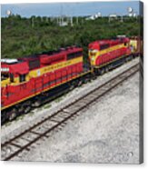 Florida East Coast Train City Point Acrylic Print