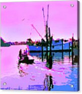 Florida Fishing Dock Acrylic Print