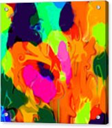 Flower In Bloom Abstract Acrylic Print