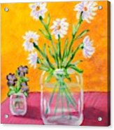 Flowers In Jars Acrylic Print