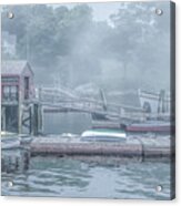 Foggy Morning In Rockland, Maine Acrylic Print