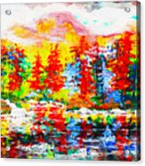Forest Of Color Acrylic Print